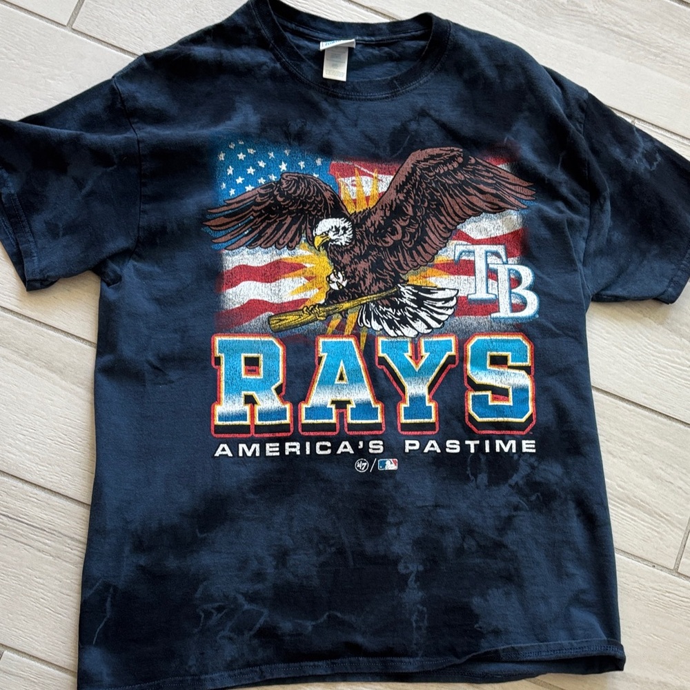 Vintage Tampa Bay Rays Baseball Graphic Short Sleeve Tee